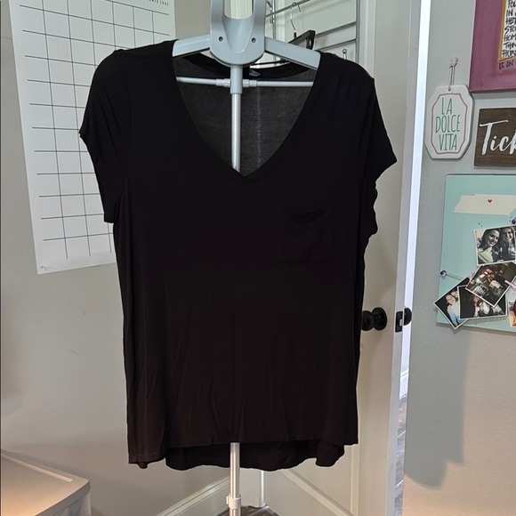 Cable & Gauge Black Relaxed Fit Short Sleeve Tee - Picture 1 of 6